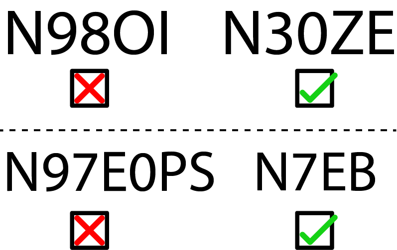 Aircraft N-Number Example